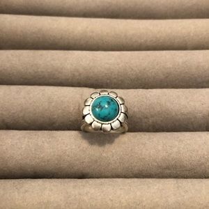 Size 6 Sterling Silver & Turquoise Ring